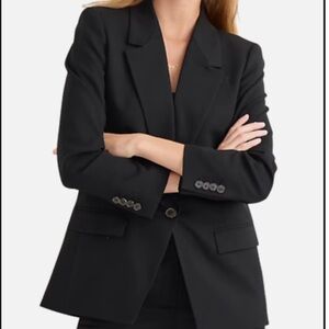 J.crew Womens Black Willa Italian Wool Blazer 4